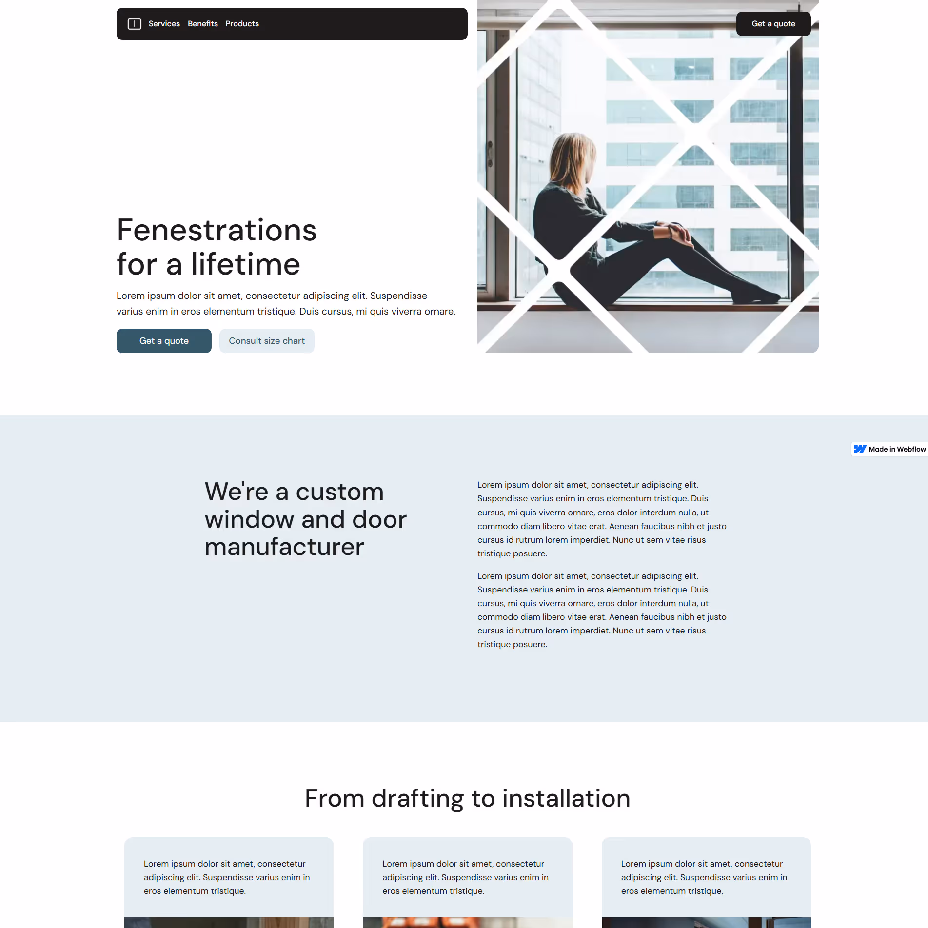 Fenestration Webflow HTML Template